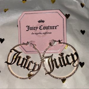 Juicy Couture Gold Hoop Earrings